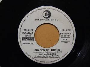 Yardbirds-Shapes Of Things★伊・Juke Box用白ラべ盤/Jeff Beck