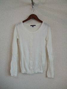 GAP white long sleeve cotton knitted cardigan (USED)32014②