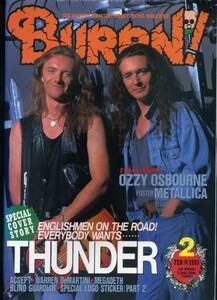 [BURRN] '93/2 THUNDER OZZY OSBOURNE ACCEPT MEGADETH