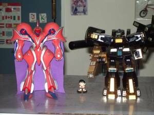 **ga,gagi~n!* rare!* out of print?[ finished Robot &MS]2 body set *BOX box city ~ discharge 