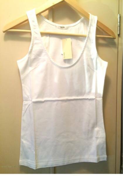 〜5/7◆ 新品「TEN-TU」タンクトップ White SIZE:M ② 日本製