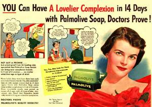 ●222F　1950年のレトロ広告 パームオリーブ石鹸　PALMOLIVE