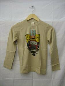 kids15Ve.a.B(e-a- beige )[ tag attaching! beautiful goods!] Kids child clothes car pattern long sleeve T shirt 150