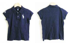 #[ Ralph Lauren ]USOPEN 2008 navy blue navy po knee polo-shirt L(XS)