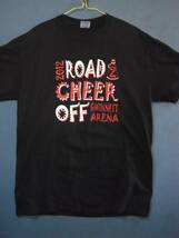 ⑥ USA古着 サイズＭ 前後 ROAD CHEER OFF 黒色半袖Tシャツ_画像1