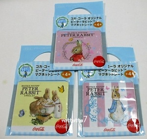 *PETER RABBIT* Peter Rabbit * magnet seat 3 kind set 