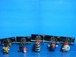 [ free shipping ] super Mario GALAXY key holder 5 kind set 