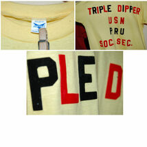 デッドストック 80年代 USN TRIPPLE DIPPER 七分袖 Tシャツ_画像3