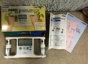 [ health control ] OMRON Omron body fat meter HBF-301 Junk parts taking .[19/10 D-1]