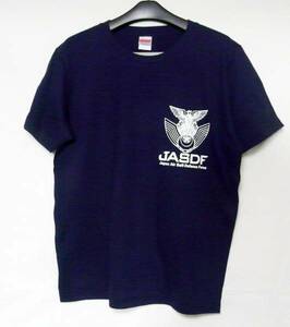 航空自衛隊JASDF/コットン/Tシャツ/ネイビー紺/Mサイズ/5oz