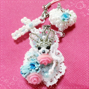  hand made * strap * rabbit / rose / Cross / Heart 