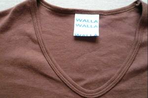 WALLAWALLA SPORT　長袖　カットソー　美品　ブラウン