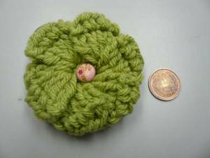 NY/ new / immediately *NY small articles author / hand made * knitting wool /. flower hair elastic /C