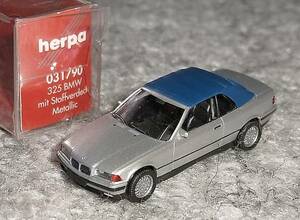 herpa1/87BMW 325i カブリオレ ソフトトップ シルバー ヘルパ