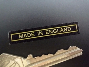 送料無料 Made in England イングランド ステッカー 50mm x 9mm