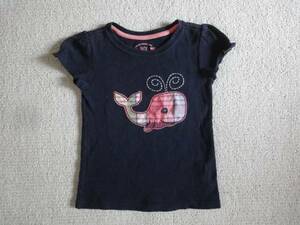 babyGap 　 2YEARS 紺・クジラアップリケ半袖Ｔシャツ