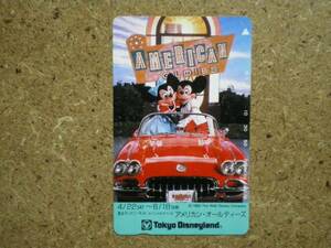 s45-41* Tokyo Disney Land american all ti-z telephone card 