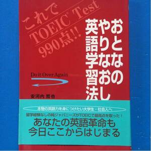 おとなのやりなおし英語学習法 安河内哲也 単行本 2刷 帯付き