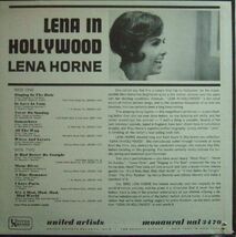 ３枚で送料無料【米United Artists mono】Lena Horne/In Hollywood_画像3