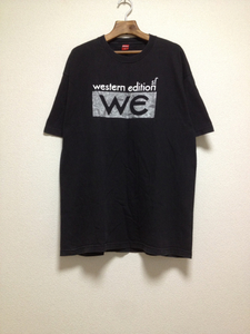 [即決古着]WESTERN EDITION/ウエスタンエディション/ロゴTシャツ/半袖/黒/ブラック/XLサイズ