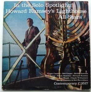 ◆ HOWARD RUMSEY Lighthouse All-Stars / In The Solo Spotlight ◆ Contemporary C3517 (yellow:dg) ◆　W