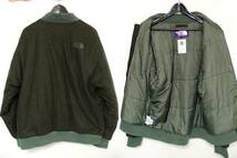 THE NORTH FACE PURPLE LABEL×Steirerloden ノースフェイスパープルレーベル ウール MA-1 ダウンジャケット L オリーブ nanamicaナナミカ_画像2