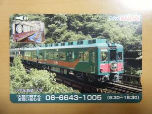 [ Surutto KANSAI used .] navy blue perth card ... flower railroad heaven empty 