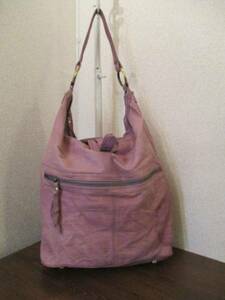 TOP SHOP light purple leather handbag (USED)51916