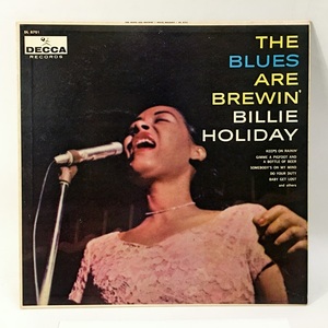 ◇THE BLUES ARE BREWIN/BILLIE HOLIDAY◇DECCA 米深溝 フラット