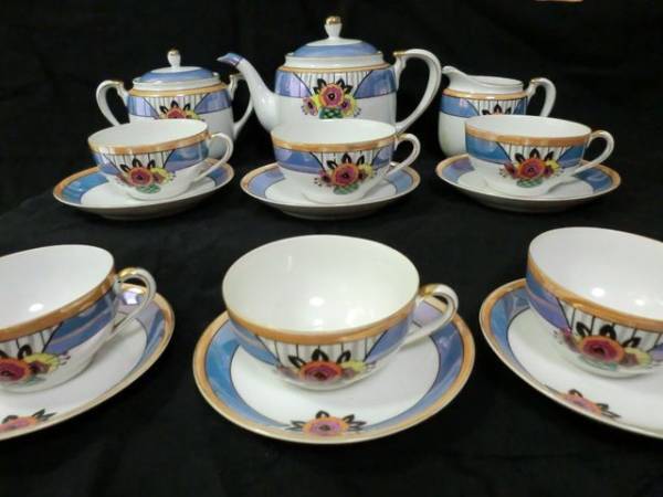 オールドノリタケラスト彩カップ&ソーサー6客フルセット15点