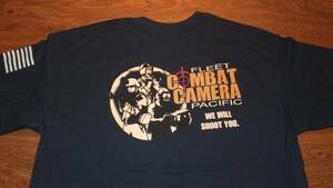 【US Navy】米海軍戦場カメラ部隊 Combat Camera 米海軍特殊部隊 コンバットカメラマン TシャツサイズL 太平洋戦場カメラマン記録撮影部隊