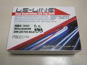 LS-LINE20WLEDFogBuib6000kホワイトHB4(9006)車検対応送料520円!