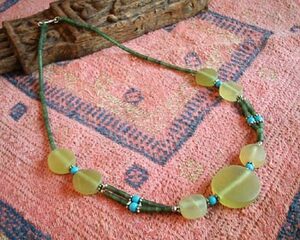  jade & turquoise necklace 48 ethnic 