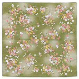  Mai Sakura pattern. furoshiki { powdered green tea color }