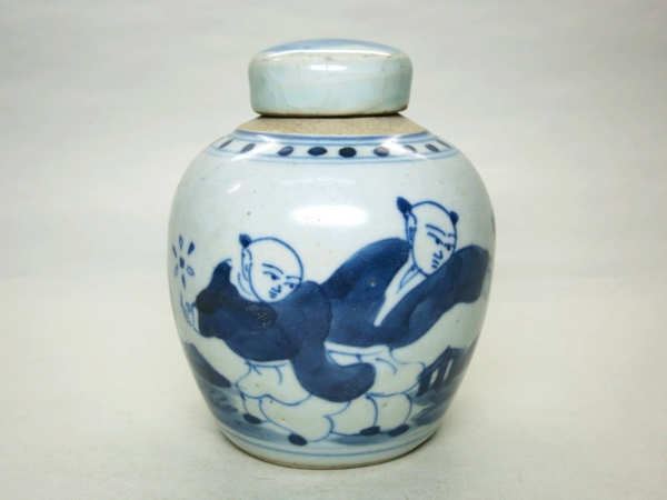 ⭐枯淡！江戸時代 染付花鳥紋様壺 瓶 古美術品 コレクション骨董品アンティーク ♢江戸時代中期 古伊万里 染付花鳥文様 徳利 瓶 コレクション