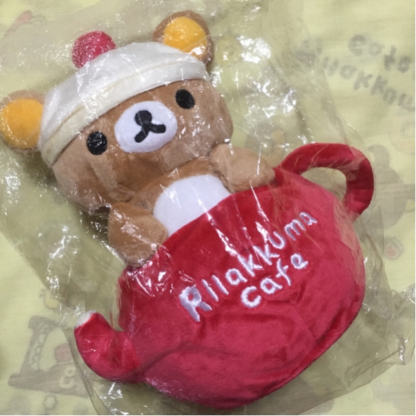 【紙タグ付き】ヤフオク 8周年記念 リラックマ カフェ ぬいぐるみ 希少 San-Xネット ヤフオク8周年限定リラックマカフェぬいぐるみ