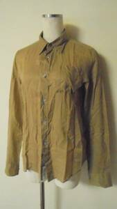  Zucca ZUCCa cotton chiffon blouse long sleeve shirt 