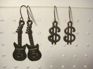  guitar *$ earrings set * addition possibility 