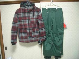 送料込 新品 SESSIONS セッションズ Upload Plaid Jacket 上下セットS 送料無料