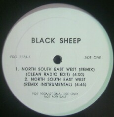 %% BLACK SHEEP / NORTH SOUTH EAST WEST (REMIX) US (PRO 1173-1) Y12-? レコード盤**