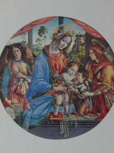 Art hand Auction Virgin Child & St. John/Botticelli, extremely rare, from a 100-year-old art book, Painting, Oil painting, Portraits