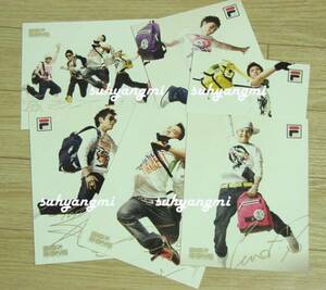 ★BIGBANG FILA 2009年 ポストカード 6枚セット★非売GDragonTOP