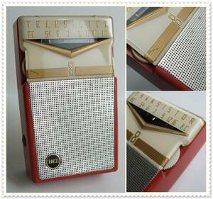  Vintage TRANCEL Toshiba transistor radio TR 80 junk Showa Retro 