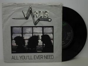 NWOBHM●VARDIS ヴァーディス/ ALL YOU'LL EVER NEED (7&#34;) UK ORIGINAL 7inch (d927)