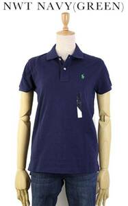  new goods Polo Ralf outlet lady's S navy blue short sleeves 5886 polo ralph lauren