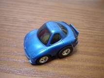 昔のチョロQ 80年代 チョロQ HG NO.7 RX-7 MAZDA RX-7 ブルー青_画像2