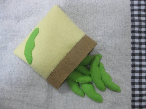 えだまめスナック ハンドメイド フェルト ままごと