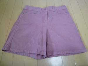  Agnes B * pink series short pants 40/ with defect 300 jpy prompt decision /36