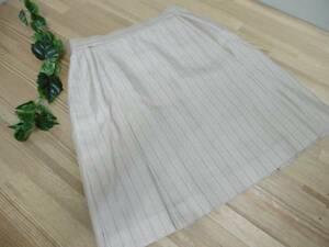  made in Japan *ROPE Rope stripe beautiful line skirt beige 63