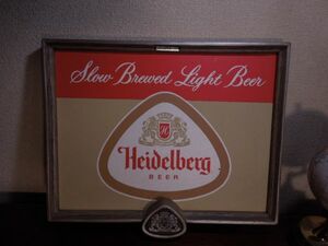 70’Sビンテージ*Heidelbergビール壁掛け*サインボード